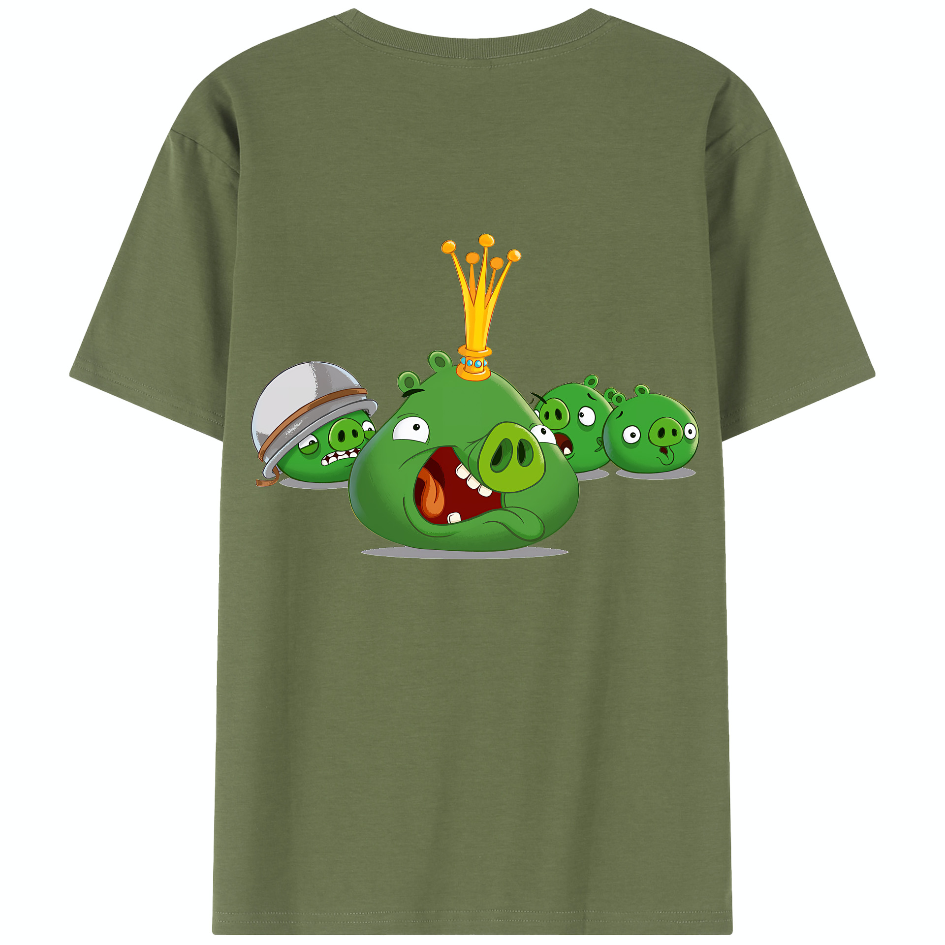 （画像用） Angry Birds アングリーバード 綿100％半袖Tシャツ（背面プリント）